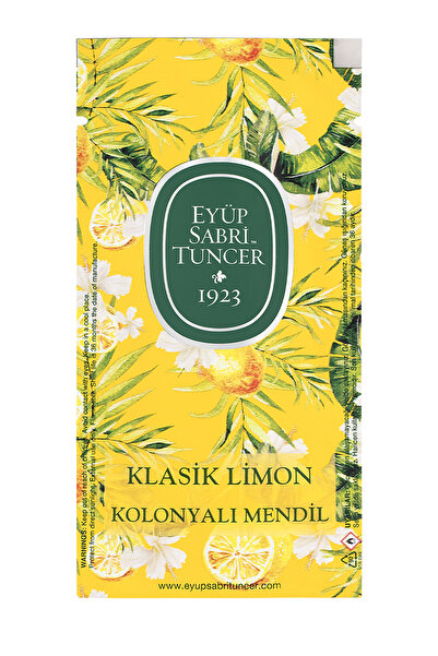 Eyüp Sabri Tuncer Klasik Limon Kolonyalı Mendil 150'li (Küçük Boy)