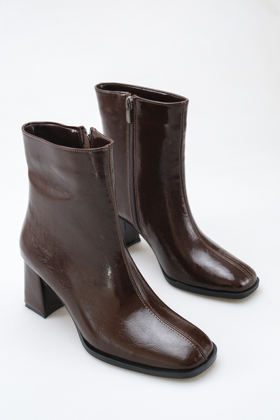 ELEVAM Women's Boots Blunt Toe Thick Heeled Casual Boots