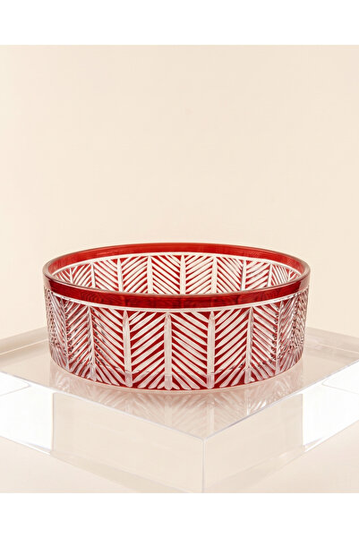 AKDEN STORE Crystal Decor Presentation Bowl / Salad Bowl / Decorative Bowl