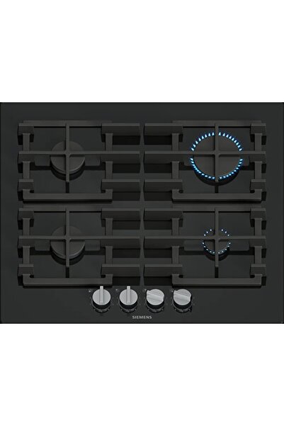 Siemens EP7A6QI40O Ocak Ankastre Gazlı Sert Cam Siyah Döküm