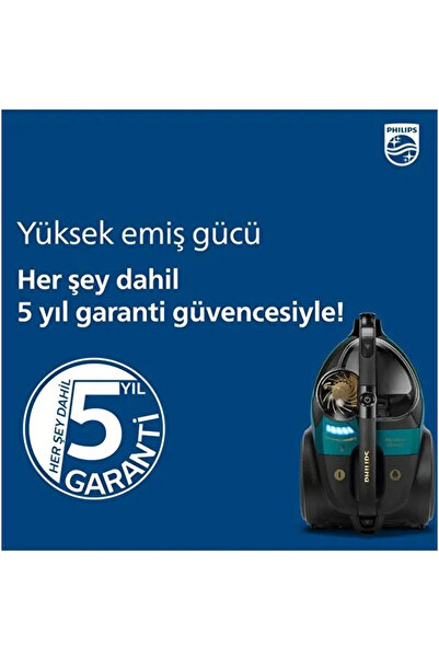 Philips Otomatik Açılıp Kapanma Özelliği Marathon Ultimate Yüksek Emiş Gücü,sessiz Çalışma Torbasız Süpürge