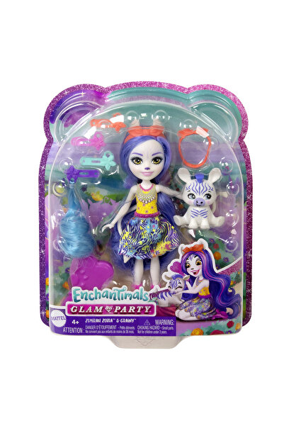 mattel Encahntimals Glam Party Ζέβρα (HNV28)