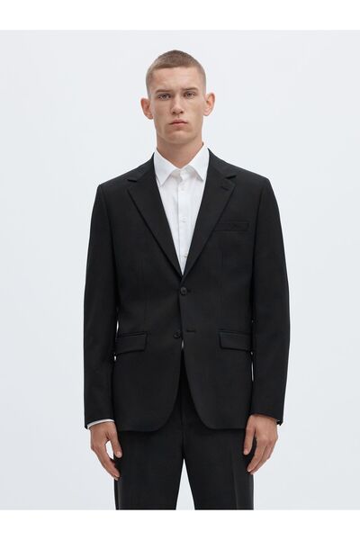 SELECTED Blazer amestec de lână
