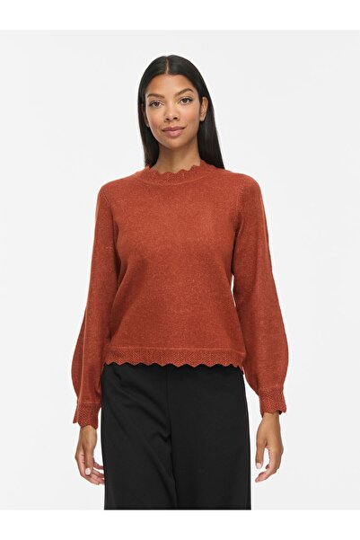 VILA Strickpullover VINIKOLINA Stehkragen