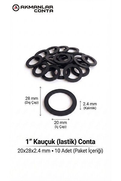 1" Kauçuk(lastik) Conta 20x28x2.4 mm 10 Adet