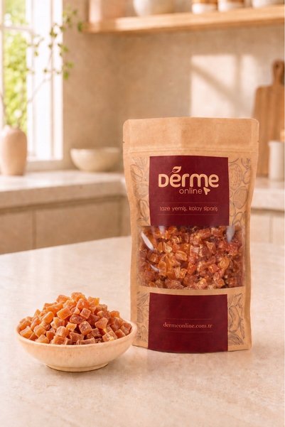 Derme Apricot Cubes Cut 750 g