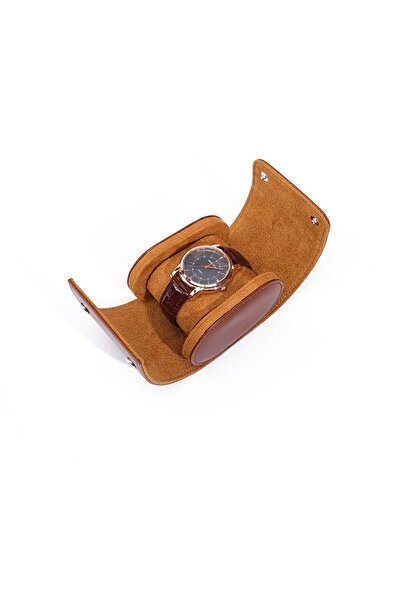 Choice3 Brown 1 slot Embers Leather Watch Roll 1 2 3 Slots Luxury Genuine Wat...