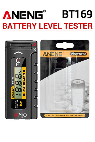ANENG BT169 Battery Level Tester Digital Display Screen No Power Required AA ...