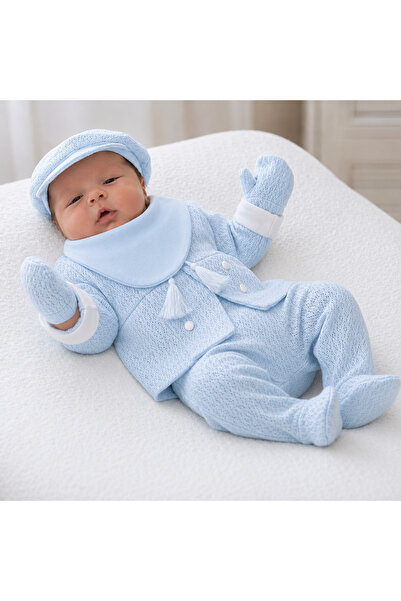 Ozz Baby Newborn Baby Boy 0-3 Months Alexander 5-Piece Hospital Release Zibin...