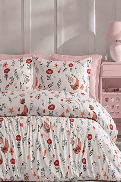 İQON Elastic Sheet Duvet Cover Set Single Size Hapyy
