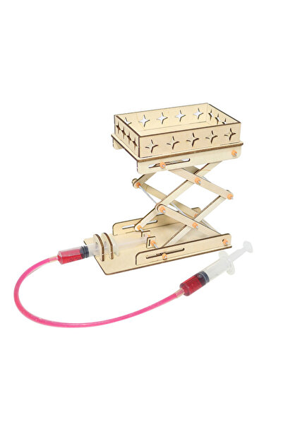 Choice 1Pcs DIY Hydraulic Lift Table Model Kit Electric Wooden Science Experi...