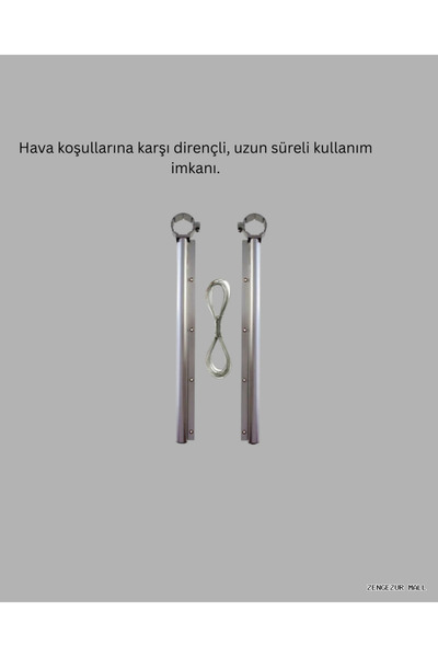ZERO LAND ZNGZRMLL 25x60 cm Κρεμάστρα ρούχων για τετράγωνο μπαλκόνι (200204) ...