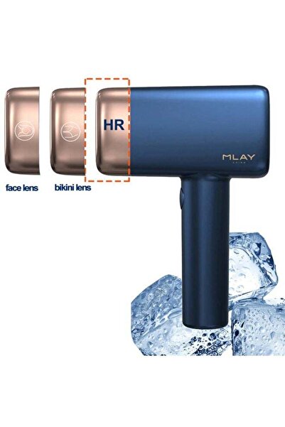 Mlay T14 Painless Ice-cooling Laser Hair Removal Device, 3 Lamp Heads (Full B...
