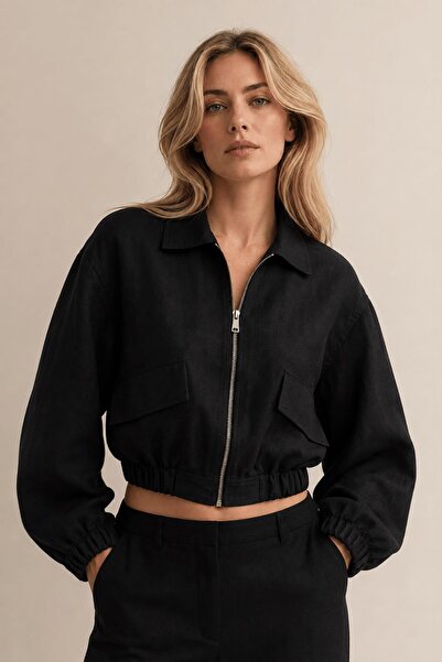 ALEXANDERGARDI Zippered Linen Jacket