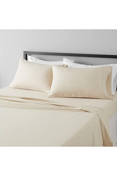 COM LIVING HOUSE Cearșaf de pat elastic din bumbac 100% ranforce, 300 x 280 c...