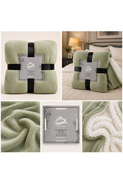 Afkar Albayet Nefir Premium Double-Sided Winter Blanket 220X240 cm |   Velvet...