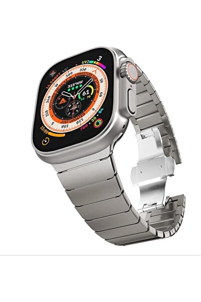 GENERAL Stainless Steel Bracelet with Folding Buckle for Apple Watch Ultra 49...