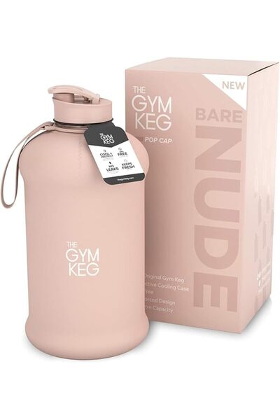 GENERAL زجاجة ماء رياضية THE GYM KEG معزولة | نصف جالون | مقبض حمل | إبريق ما...