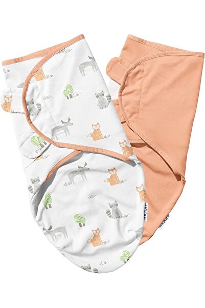 GENERAL Moon Organic Materials Wraps - Blue Elephant Design, Cotton