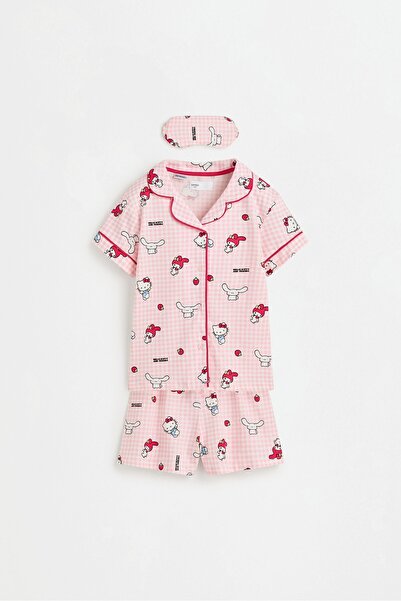 LEFTIES Hello Kitty ©SANRIO pötikareli pijama takımı