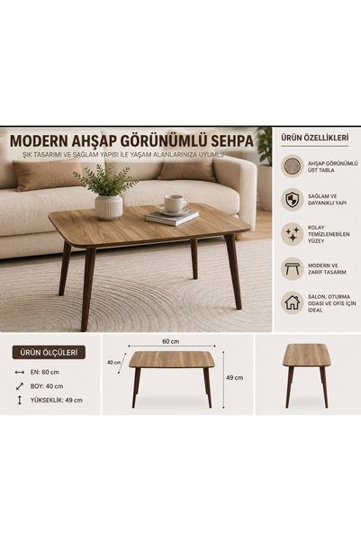 Emfa home TESBİH CEVİZ ORTA SEHPA
