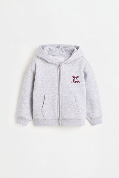LEFTIES Fermuarlı kabartmalı sweatshirt