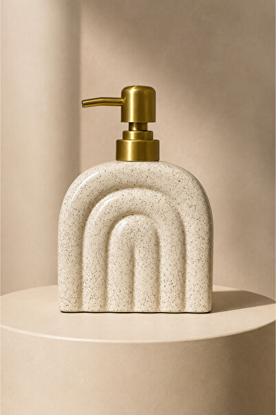 KLARHAUS Mary Decorative Minimalist Style Ceramic Soap Dish – with Gold Color...