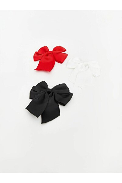 LC Waikiki Bow Patterned Baby Girl Hair Clips Set of 3 (W6)
