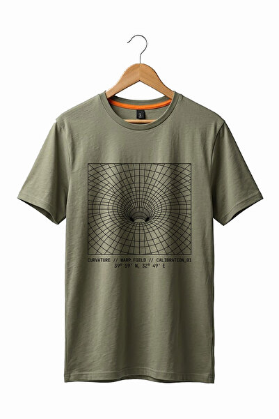The Baski Unisex Geometric Wormhole Space Printed Y2k Street Wear 100% βαμβακ...