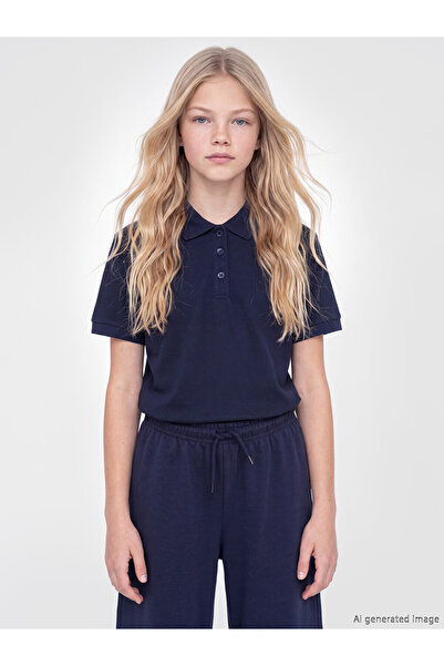 LC Waikiki Polo Collar Girls' Pique T-Shirt