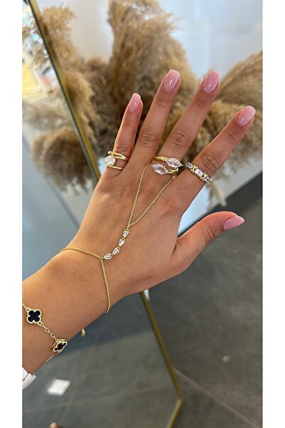 GLARE JEWELRY CO Luxury Stainless Steel Shahmeran with Zircon Stone Detail