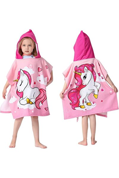 GENERAL Bath Towel with Hood and Poncho Bathrobe Style for Children Aged 1-6,...
