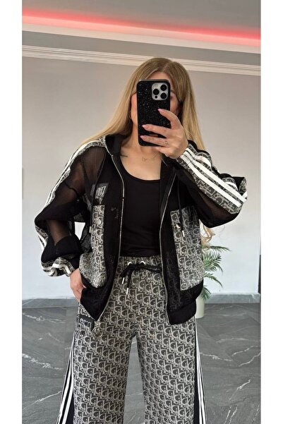 RED WOMAN FASHİON Denim Detailed Three-Piece Set