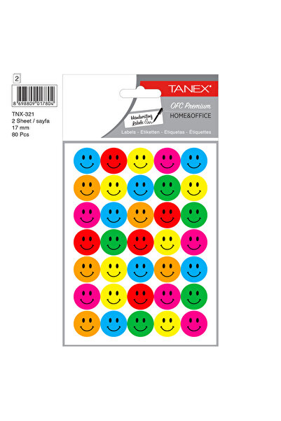 MC Micostore Разнообразни стикери с усмивки 2 броя в комплект tnx-321 tanex