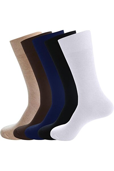 GENERAL Men's Cotton Mid-Calf Formal Socks Casual Style Long Soft Breathable ...