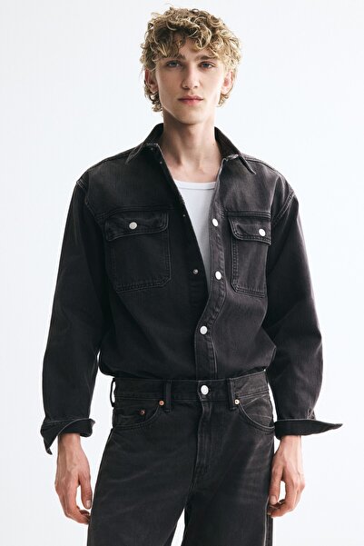 H&M Pamuklu Kot Overshirt Gömlek