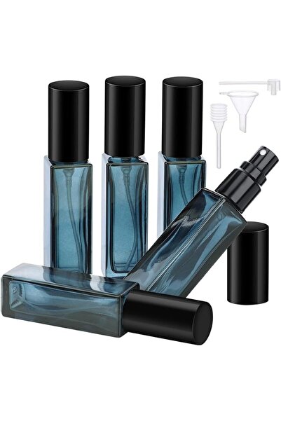 Segbeauty زجاجات عطر زجاجية صغيرة مربعة الشكل قابلة لإعادة الملء للسفر سهلة ا...