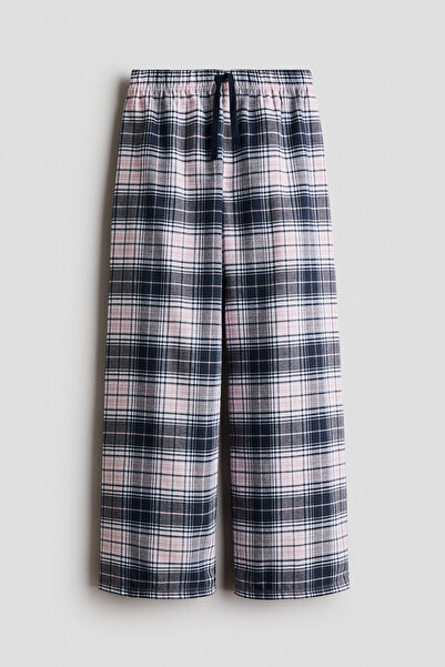 H&M Desenli Flanel Pijama Altı