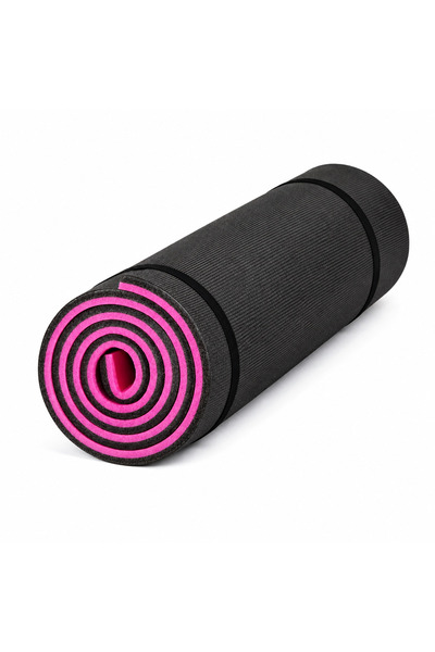 10 mm Pilates Minderi Yoga Matı Siyah - Pembe - Mavi