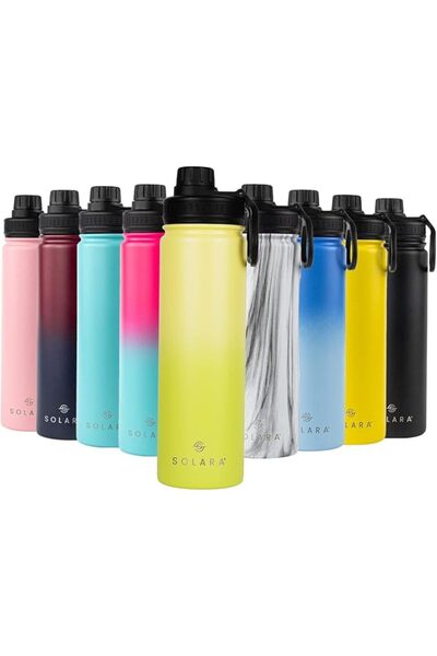 SOLARA Stainless Steel Insulated Water Bottle for Travel, Home, Office, Schoo...