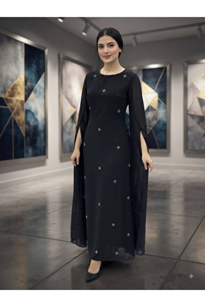 HFGGH Black Bat Dress546