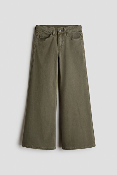 H&M Geniş Paçalı Gabardin Pantolon