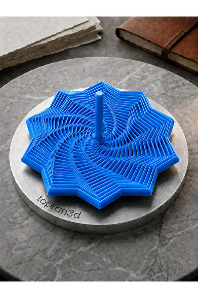 Toptan3D Spiral Fidget Oyuncak - 10 Kenarlı Yıldız Illüzyonlu Stres Oyuncağı ...