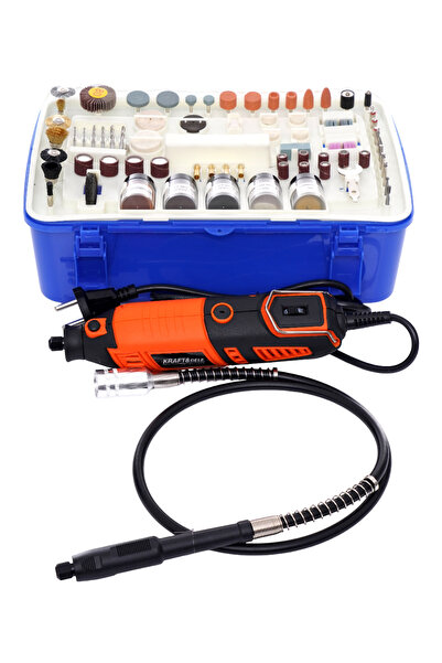 OEM Mini Polizor Multifuncțional de Precizie Set 218 Piese Negru 270W