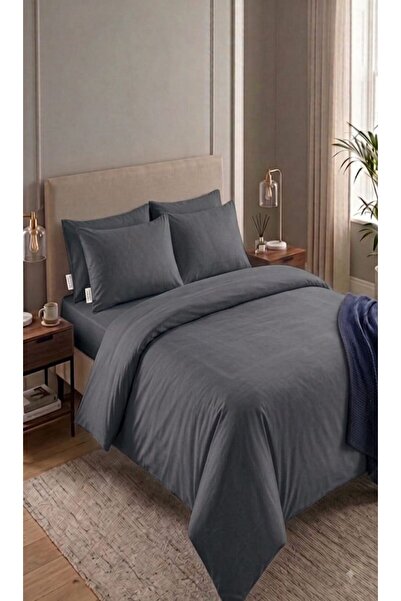 TREVO Plain Color Ranforce Cotton Double Bedding Set