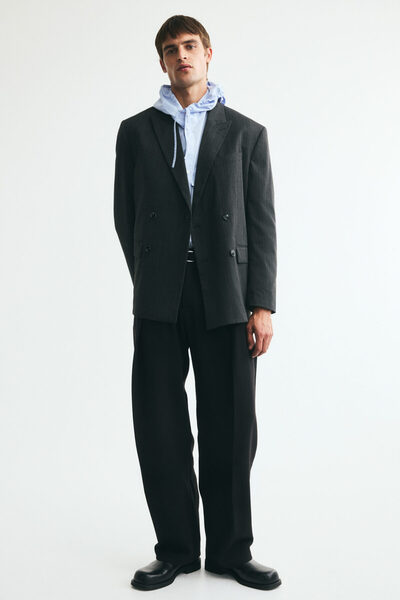 H&M Pileli Şık Pantolon Loose Fit