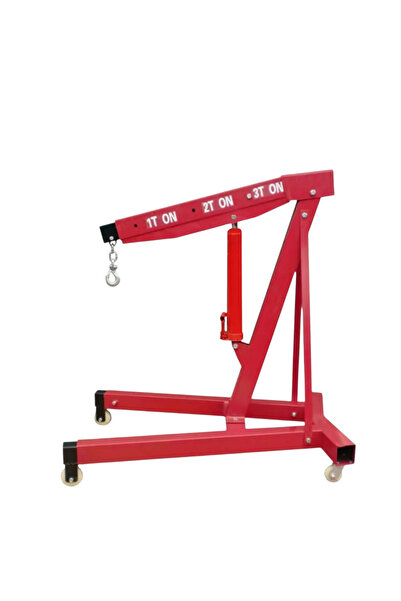 Royalty Hydraulic 3 Ton Jack Floor Cranes Foldable Electric Extended Boom Tel...