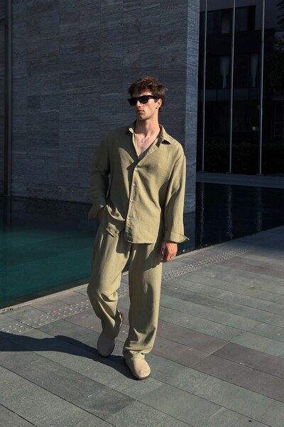 Flaw Wear Set de vară din amestec de in