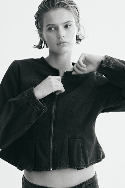 H&M Peplumlu Kot Bluz