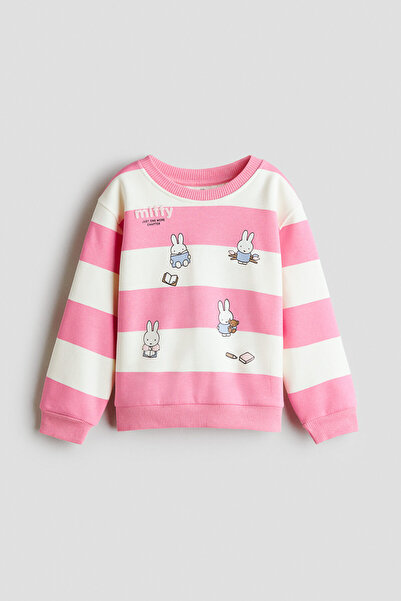 H&M Baskılı Sweatshirt
